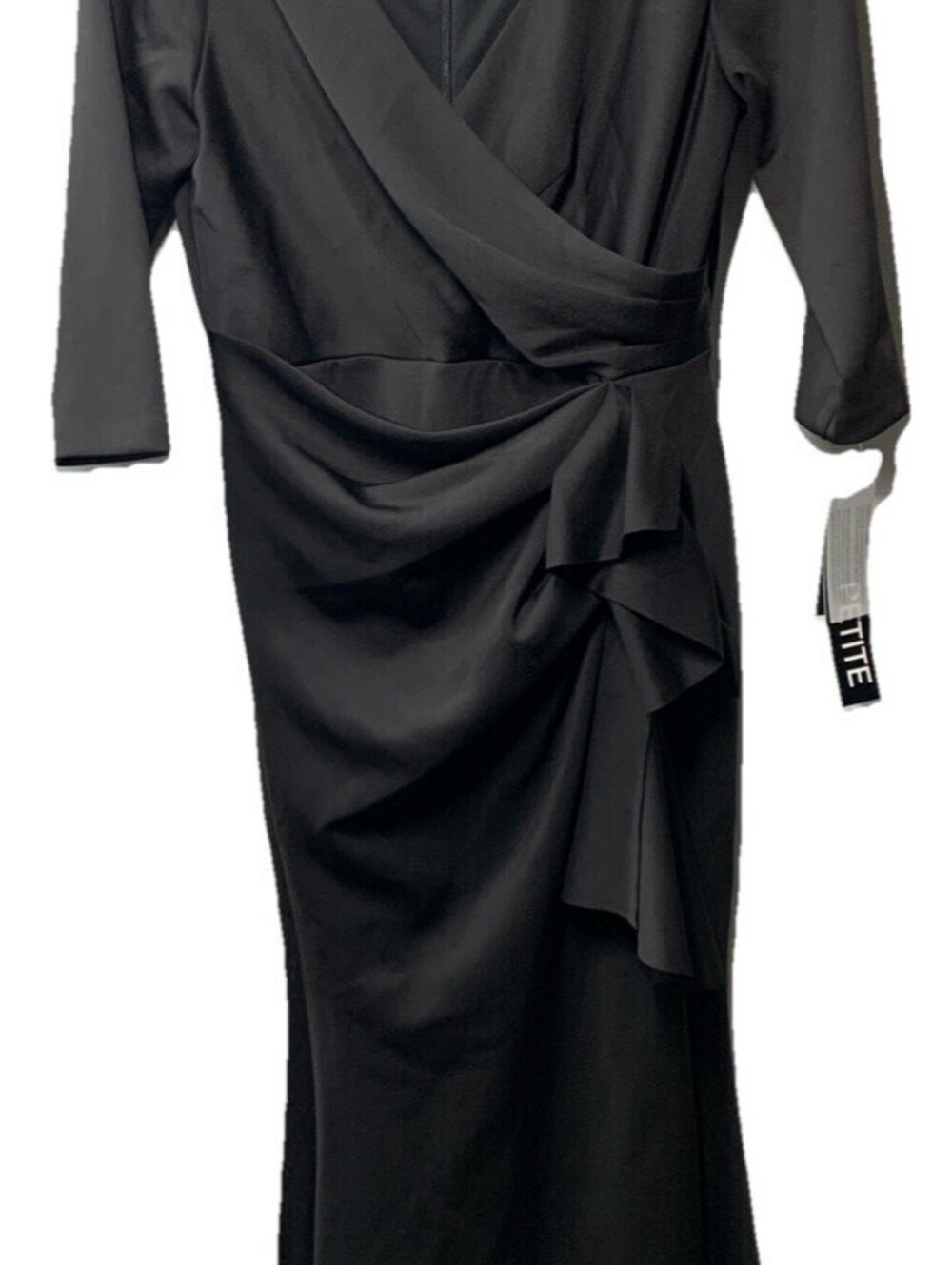 Alex Evenings Women's Stretch Scuba Crepe Dress with Surplice Neckline Size 10P